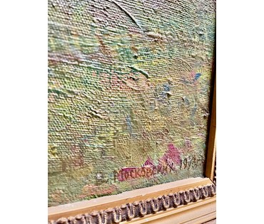Московских В.Н "Разгулялась осень в мокрых долах", 1993г. Холст, масло. Размер 70х 110 см. № (артикул № 2145) - фото №3