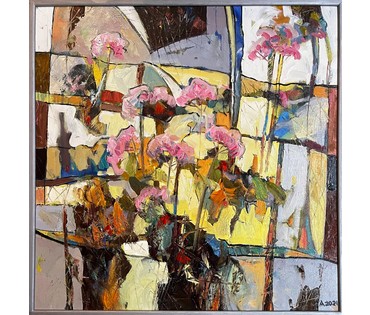 Левкович М.В "На пераломе лета", 2021г. Холст,масло. Размер 60х60 см. (артикул № 2155) - фото №1