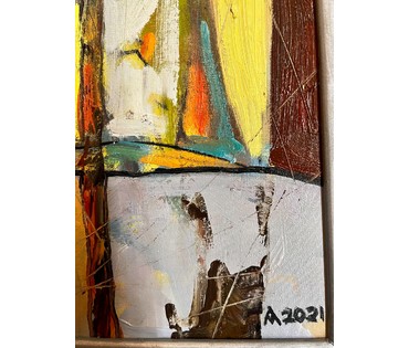 Левкович М.В "На пераломе лета", 2021г. Холст,масло. Размер 60х60 см. (артикул № 2155) - фото №4