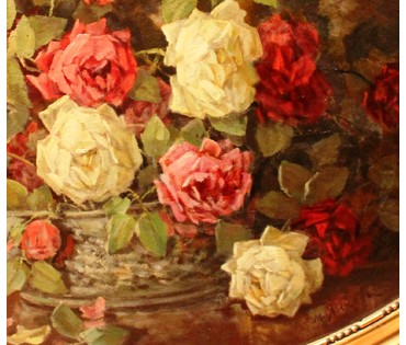 Янковъ М.Д. "Натюрморт с розами" нач. XX в. (артикул №81) - фото №2