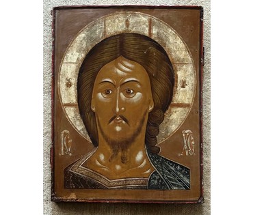 Спас Оплечный. 18 век под 17 век. Москва . Размер 54х70 см. № 2166 (артикул №2166) - фото №4