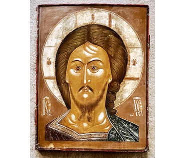 Спас Оплечный. 18 век под 17 век. Москва . Размер 54х70 см. № 2166 (артикул №2166) - фото №3