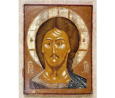 Спас Оплечный. 18 век под 17 век. Москва . Размер 54х70 см. № 2166 (артикул №2166) - фото №7