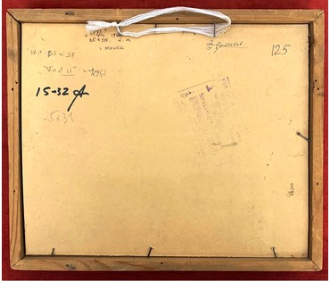 Красовский Е.Е "Пруд",1967г. Картон,масло. Размер 25х35 см. № 2183 (артикул №2183) - фото №2