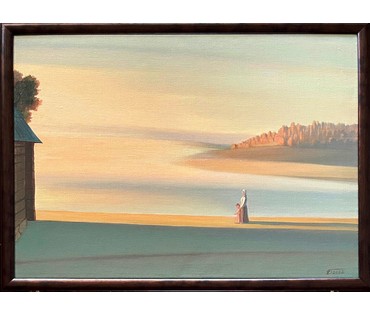 Батальонок Е.Е "Вяртанне ў мінулае",2022г. Холст,масло. Размер 50х70 см. № 2215 (артикул №2215) - фото №4