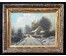 Lach Frits (1868-1933) Австрия "Голландский зимний пейзаж", Дерево,масло. 65х53 см. с рамой,без 36х51см. № 2230 (артикул №2230) - фото №4