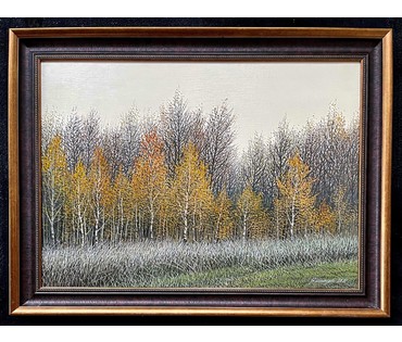 Шкарубо В.Ф "Осенний день", 2020г. Холст, масло. Размер 50х70 см. № 2241 (артикул №2241) - фото №6