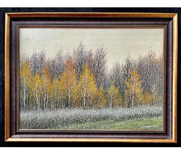 Шкарубо В.Ф "Осенний день", 2020г. Холст, масло. Размер 50х70 см. № 2241 (артикул №2241) - фото №5