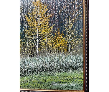 Шкарубо В.Ф "Осенний день", 2020г. Холст, масло. Размер 50х70 см. № 2241 (артикул №2241) - фото №7