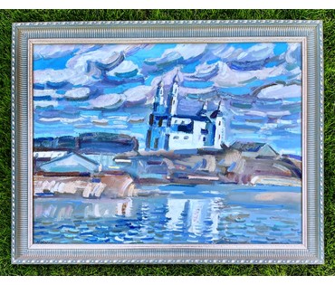 Мара Алесь (Марочкин А.А) "Сабор над возерам", 2006г. Холст,масло. Размер 60х90 см. № 2262 (артикул №2262) - фото №7