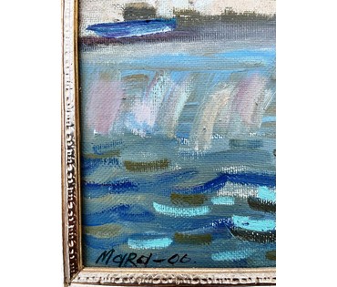 Мара Алесь (Марочкин А.А) "Сабор над возерам", 2006г. Холст,масло. Размер 60х90 см. № 2262 (артикул №2262) - фото №8