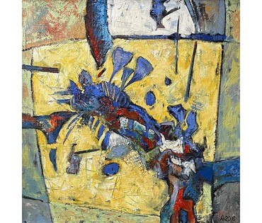 Левкович М.В "Лето", 2018г. Холст, масло. Размер 53х53 см. (артикул № 2282) - фото №3