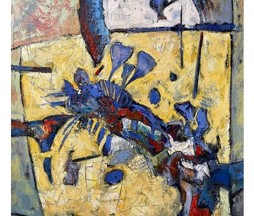 Левкович М.В "Лето", 2018г. Холст, масло. Размер 53х53 см. (артикул № 2282) - фото №5