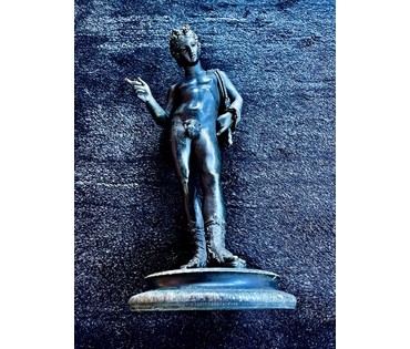 Скульптура "Нарцисс", автор Duret Francisque-Joseph (1804-1865). Патинированная бонза. Высота 40 см. № 2284 (артикул № 2284) - фото №3