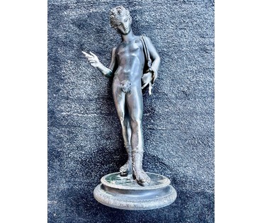 Скульптура "Нарцисс", автор Duret Francisque-Joseph (1804-1865). Патинированная бонза. Высота 40 см. № 2284 (артикул № 2284) - фото №5