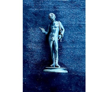 Скульптура "Нарцисс", автор Duret Francisque-Joseph (1804-1865). Патинированная бонза. Высота 40 см. № 2284 (артикул № 2284) - фото №4