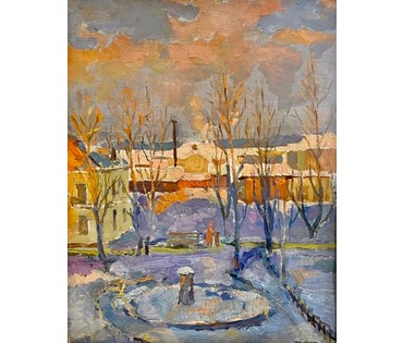 Ромейко В.П. "Минск. ул. Стахановская". 1957 год. № 2291 (артикул №2291) - фото №2