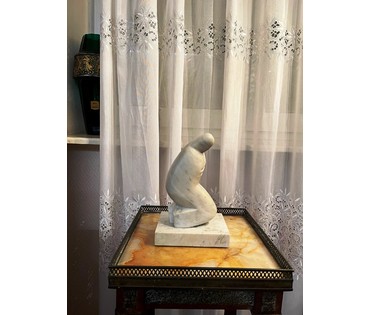 Архипенко А.П (1887-1964) Скульптура, 1938г. Мрамор, высота 25 см. № 2362 (артикул №2362) - фото №11