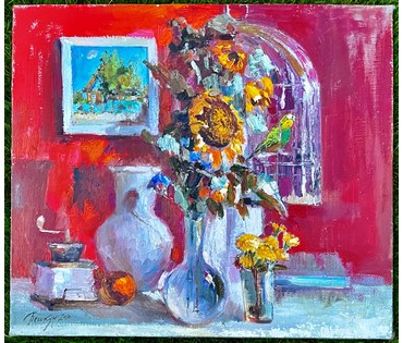 Пешкун В.П "Блики утра", 2010 г. Холст, масло. Размер 70х80 см. № 2370 (артикул №2370) - фото №2
