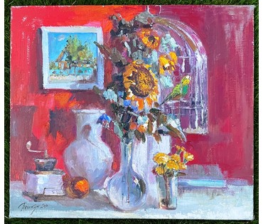 Пешкун В.П "Блики утра", 2010 г. Холст, масло. Размер 70х80 см. № 2370 (артикул №2370) - фото №3