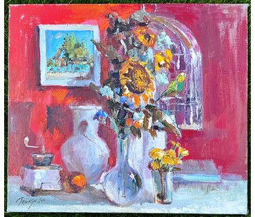 Пешкун В.П "Блики утра", 2010 г. Холст, масло. Размер 70х80 см. № 2370 (артикул №2370) - фото №4