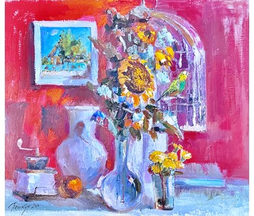 Пешкун В.П "Блики утра", 2010 г. Холст, масло. Размер 70х80 см. № 2370 (артикул №2370) - фото №5