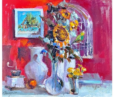 Пешкун В.П "Блики утра", 2010 г. Холст, масло. Размер 70х80 см. № 2370 (артикул №2370) - фото №6