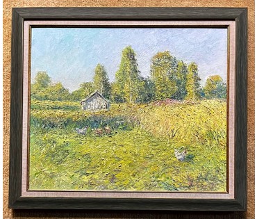 Архипов Г.В "Курочки", 2021г. Холст, масло. Размер 50х60 см. № 2389 (артикул №2389) - фото №7