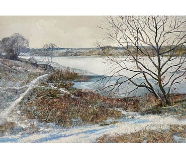 Барановская Е.А "Ранешнія прымаразкі", 2021г. Холст, масло. Размер 50х70 см. № 2396 (артикул №2396) - фото №2