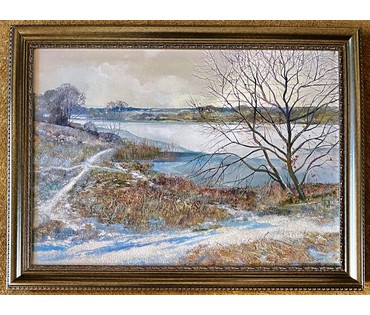 Барановская Е.А "Ранешнія прымаразкі", 2021г. Холст, масло. Размер 50х70 см. № 2396 (артикул №2396) - фото №1