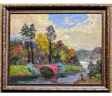 Назаренко П.Н "Осень. Несвиж", Холст, масло. размер 50х65 см. № 2404 (артикул №2404) - фото №1