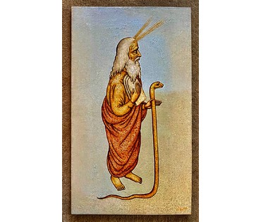 Каталожный Почицкий В.В (dr.Klein) "Моисей", 2013г. Х/М на фанере. Размер 90х50 см. № 2415 (артикул №2415) - фото №5