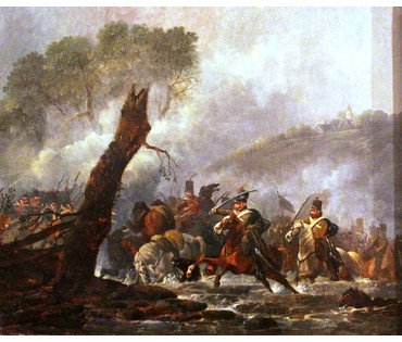 Пара картин "Сцены войны 1812 года". Gessner, Conrad (1764-1826) Zurich.1818 год. (артикул №121) - фото №3