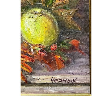 Черных /Архипова/ Т.Г "Букет осени", 2021г. Холст, масло. Размер 65х70 см. № 2523 (артикул №2523) - фото №6