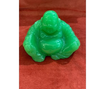 Статуэтка Хотэй. Пекинское стекло (1900-1940) Китай. Размер 7х8 см. № 2536 (артикул №2536) - фото №3