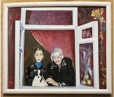 Щемелёв Л.Д- Народный Художник. "Окно моей бабушки", 2006г. Холст, масло. Размер 100х120 см. № 2537 (артикул №2537) - фото №3