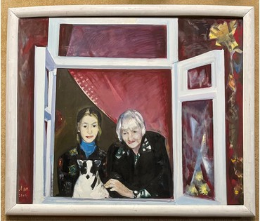 Щемелёв Л.Д- Народный Художник. "Окно моей бабушки", 2006г. Холст, масло. Размер 100х120 см. № 2537 (артикул №2537) - фото №2