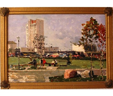 Картина "Сквер у Площади Победы" №127