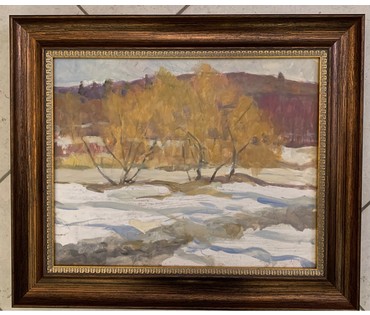 Казак О.И. Пейзаж. Картон, масло. Размер 37,5х31,5 см. № 2557 (артикул №2557) - фото №1