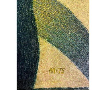 Картина, холст, масло. Размер 59,5х78 см. Монограмма (М . 75) № 2580 (артикул №2580) - фото №6