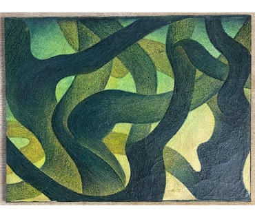 Картина, холст, масло. Размер 59,5х78 см. Монограмма (М . 75) № 2580 (артикул №2580) - фото №3