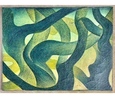 Картина, холст, масло. Размер 59,5х78 см. Монограмма (М . 75) № 2580 (артикул №2580) - фото №5