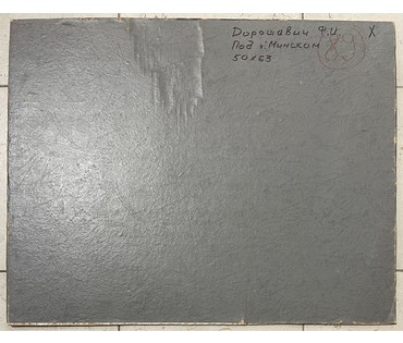 Дорошевич Ф.И "Под Минском".Холст, масло, картон. Размер без рамы 50х63 см. (артикул №2598) - фото №4
