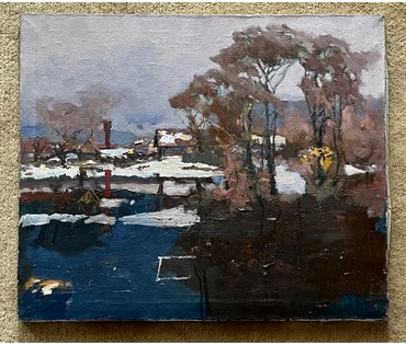 Дорошевич Ф.И. Пейзаж. Холст, масло. Размер 55х65,5 см. № 2601 (артикул №2601) - фото №1