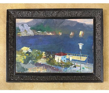 Дорошевич Ф.И. "Гурзуф". Картон, масло.Размер 48х69 см. № 2608 (артикул №2608) - фото №6