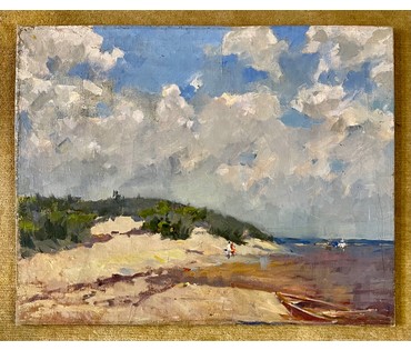 Дорошевич Ф.И. "Куршская коса". Холст, масло. Размер 70х89 см. № 2609 (артикул №2609) - фото №1