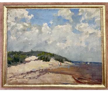 Дорошевич Ф.И. "Куршская коса". Холст, масло. Размер 70х89 см. № 2609 (артикул №2609) - фото №7