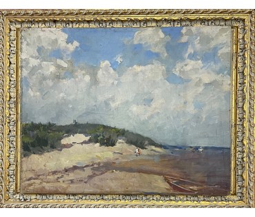 Дорошевич Ф.И. "Куршская коса". Холст, масло. Размер 70х89 см. № 2609 (артикул №2609) - фото №11