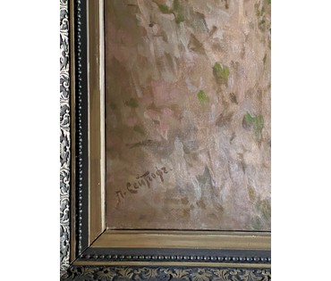 Сейтгоф П.С. (1852-1916) "Симеиз. Скалы Монах и Дива". Холст, масло. Подпись художника. Размер 123х78 см. № 2613 (артикул №2613) - фото №10