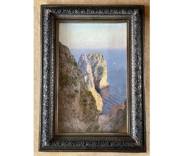 Сейтгоф П.С. (1852-1916) "Симеиз. Скалы Монах и Дива". Холст, масло. Подпись художника. Размер 123х78 см. № 2613 (артикул №2613) - фото №3